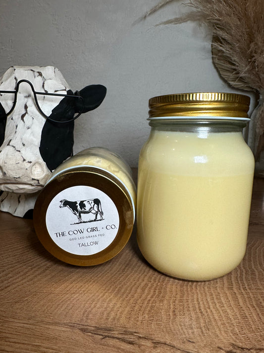 Tallow for Cooking 16oz - Grass Fed - Grass Finished